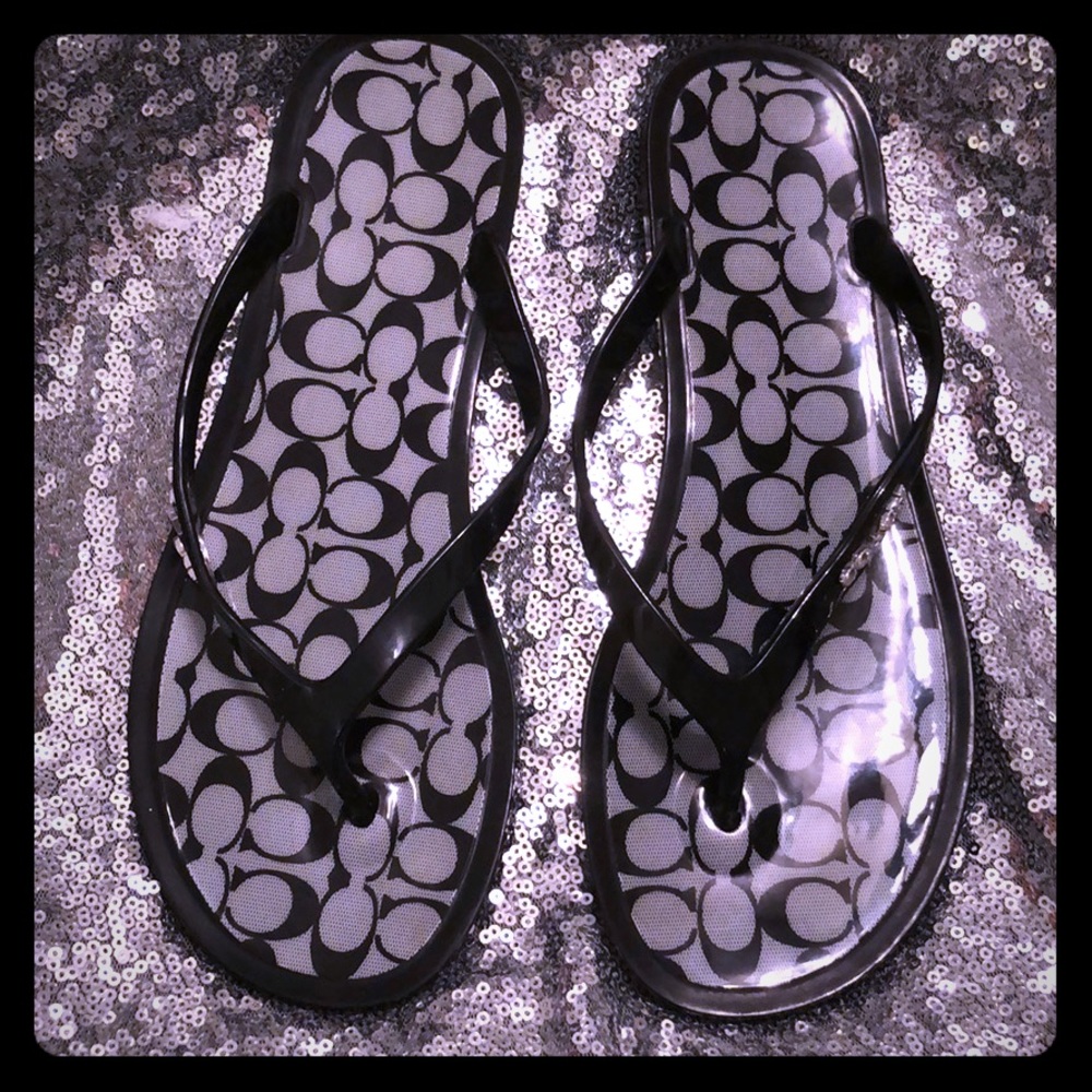 Coach flip flops